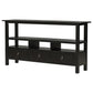 Small Entryway Table - Distressed Black 57” Console Table for Entryway