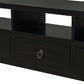 Small Entryway Table - Distressed Black 57” Console Table for Entryway