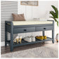 Modern Storage Benches - Antique Navy 43” Entryway Shoe Storage