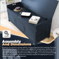 Modern Storage Benches - Antique Navy 43” Bench with Shoe Storage