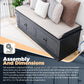 Modern Storage Benches - Antique Navy 42” Bench with Shoe Storage