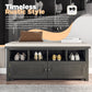 Storage Benches - Dark Gray + Beige 42” Storage Bench for Entryway