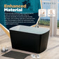 Freestanding Bathtubs - 59” Black & White Portable Tub for Adults