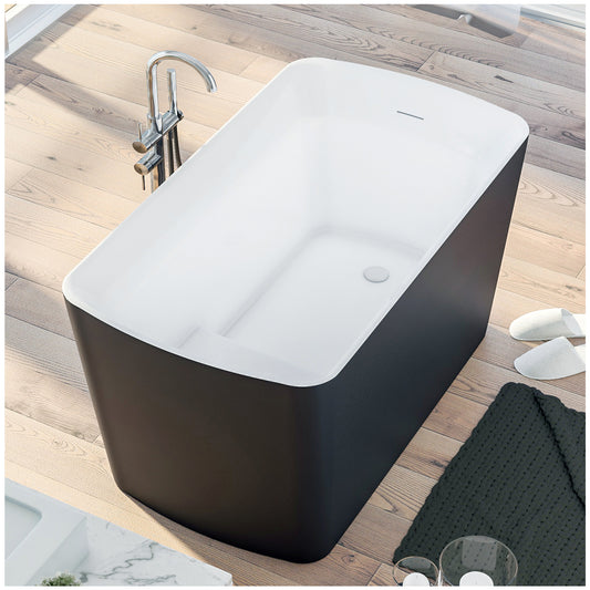 Modern Bathtubs for Bathrooms - 47” Gray Free Standing Tub