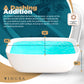 Modern Bathtubs for Bathrooms - 58” White Free Standing Tub