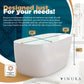 Freestanding Bathtubs - 59” Acrylic White Freestanding Soaking Bathtub