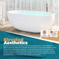 Modern Bathtubs for Bathrooms - 66” White Free Standing Tub