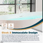 Modern Bathtubs for Bathrooms - 66” White Free Standing Tub