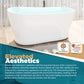 Modern Bathtubs for Bathrooms - 58” White Free Standing Tub