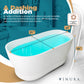 Modern Bathtubs for Bathrooms - 62” White Portable Tub for Adults