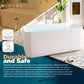 Modern Freestanding Bathtubs - 59” White Portable Tub for Adults