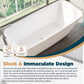 Modern Freestanding Bathtubs - 62” White Portable Tub for Adults