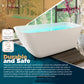 Modern Freestanding Bathtubs - 62” White Portable Tub for Adults