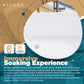 Modern Freestanding Bathtubs - 59” White Japanese Soaking Tub