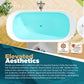 Modern Freestanding Bathtubs - 67” White Japanese Soaking Tub