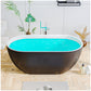 Modern Bathtubs for Bathrooms - 58” Gray Free Standing Tub