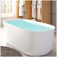 Modern Freestanding Bathtubs - 67” White Ice Bath Tub for Athletes