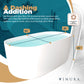 Modern Freestanding Bathtubs - 67” White Ice Bath Tub for Athletes