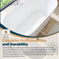 Modern Freestanding Bathtubs - 59 Inch White Bathtubs for Bathroom