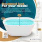 Modern Freestanding Bathtubs - 54” White Portable Bath Tubs Adult