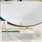 Modern Freestanding Bathtubs - 59” White Ice Tub for Athletes