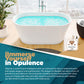 Stand Alone Soaking Bathtub - 51” Glossy White Portable Bath Tubs