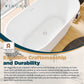 Stand Alone Soaking Bathtub - 51” Glossy White Portable Bath Tubs