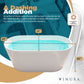 Minimalist Freestanding Bathtubs - 59” White Ice Bath Tub for Athletes