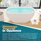 Stand Alone Soaking Bathtub - 51” Glossy White Portable Bath Tubs