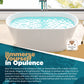 Freestanding Bathtubs - 51” Gloss White Stand Alone Soaking Bathtub