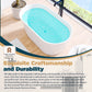 Freestanding Bathtubs for Bathroom - 51” White Stand Alone Bathtub