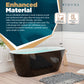 Freestanding Bathtubs - 59” Black Transparent Cold Plunge Tub