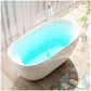 Freestanding Bathtubs - 55” White Rectangular Portable Bathtub Adult