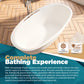 Minimalist Freestanding Bathtubs - 63” White Ice Bath Tub for Athletes