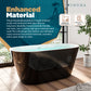 Bathtubs for Bathroom - 55” Black & White Freestanding Tub