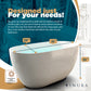 Freestanding Bathtubs for Bathroom - 55” White Portable Tub for Adults