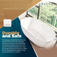 Freestanding Bathtubs for Bathroom - 55” White Portable Tub for Adults