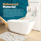 Freestanding Bathtubs for Bathroom - 67” White Portable Tub for Adults