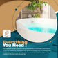 Freestanding Bathtubs for Bathroom - 67” White Portable Tub for Adults