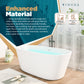 Modern Freestanding Bathtub - 63” White Oval Cold Water Plunge Tub