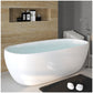 Portable Bath Tubs Adult - 65” White Oval Freestanding Bathtubs