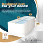 Modern Bathtubs for Bathroom - 66” White Free Standing Bathtub