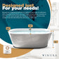 Portable Bath Tubs Adult - 65” White Oval Freestanding Bathtubs