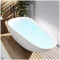 Freestanding Bathtubs - 59” White Rectangular Portable Bathtub Adult