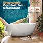 Modern Freestanding Bathtubs - 59” White Oval Portable Bath Tubs Adult