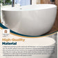 Modern Freestanding Bathtubs - 59” White Oval Portable Bath Tubs Adult