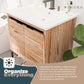 Bathroom Cabinet with Sink - Maple 24 Inch Bathroom Vanity with Sink