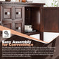 Buffet Table with Storage - Espresso 46” Sideboard Storage Cabinet