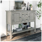 Wood Kitchen Cabinets - Antique Gray 46” Console Table with Storage