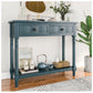 Narrow Console Table with Storage - 35” Sideboard Storage Cabinet